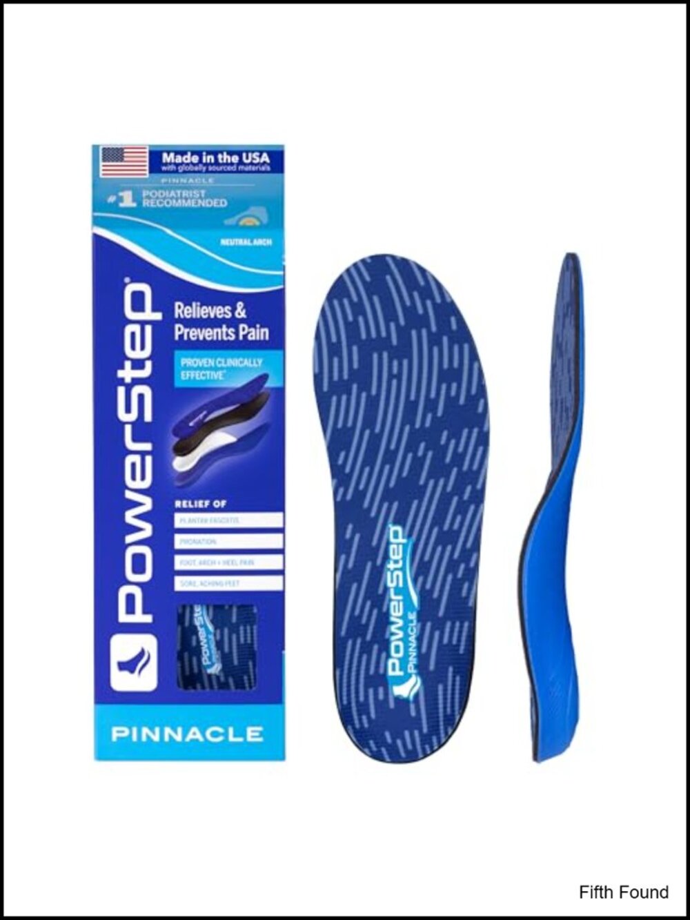 PowerStep Pinnacle Insoles Plantar Fasciitis Arch Support Orthotic Shoe Inserts